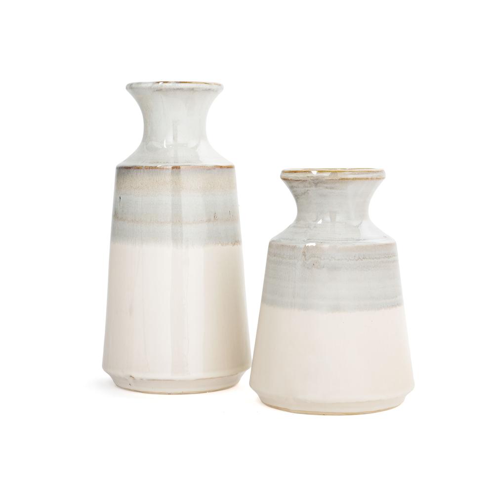Nahla 12" Ceramic Table Vase, Large. Picture 3
