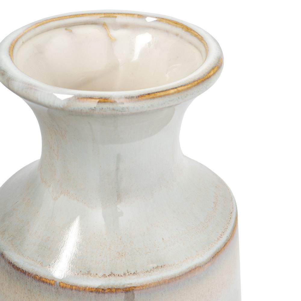 Nahla 12" Ceramic Table Vase, Large. Picture 4
