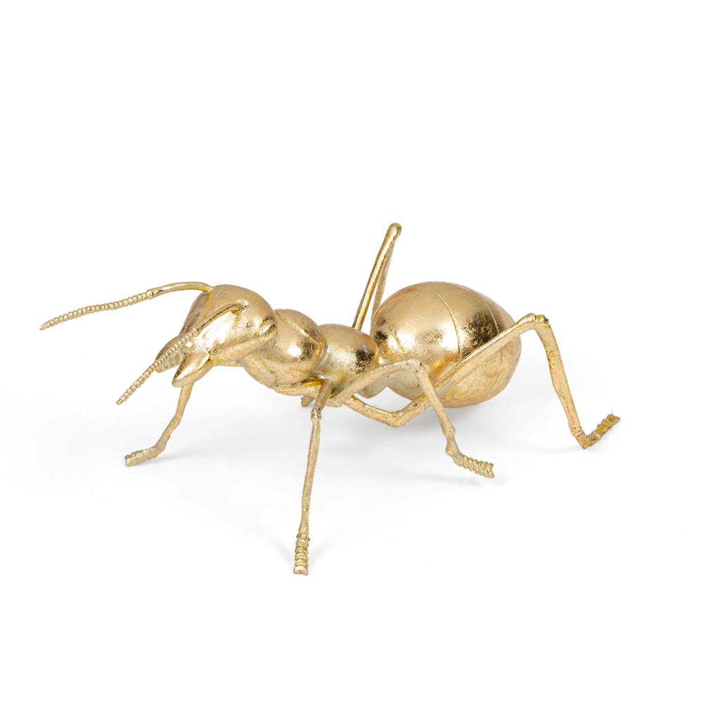 Gold Ant Polystone Sculpture. Picture 1