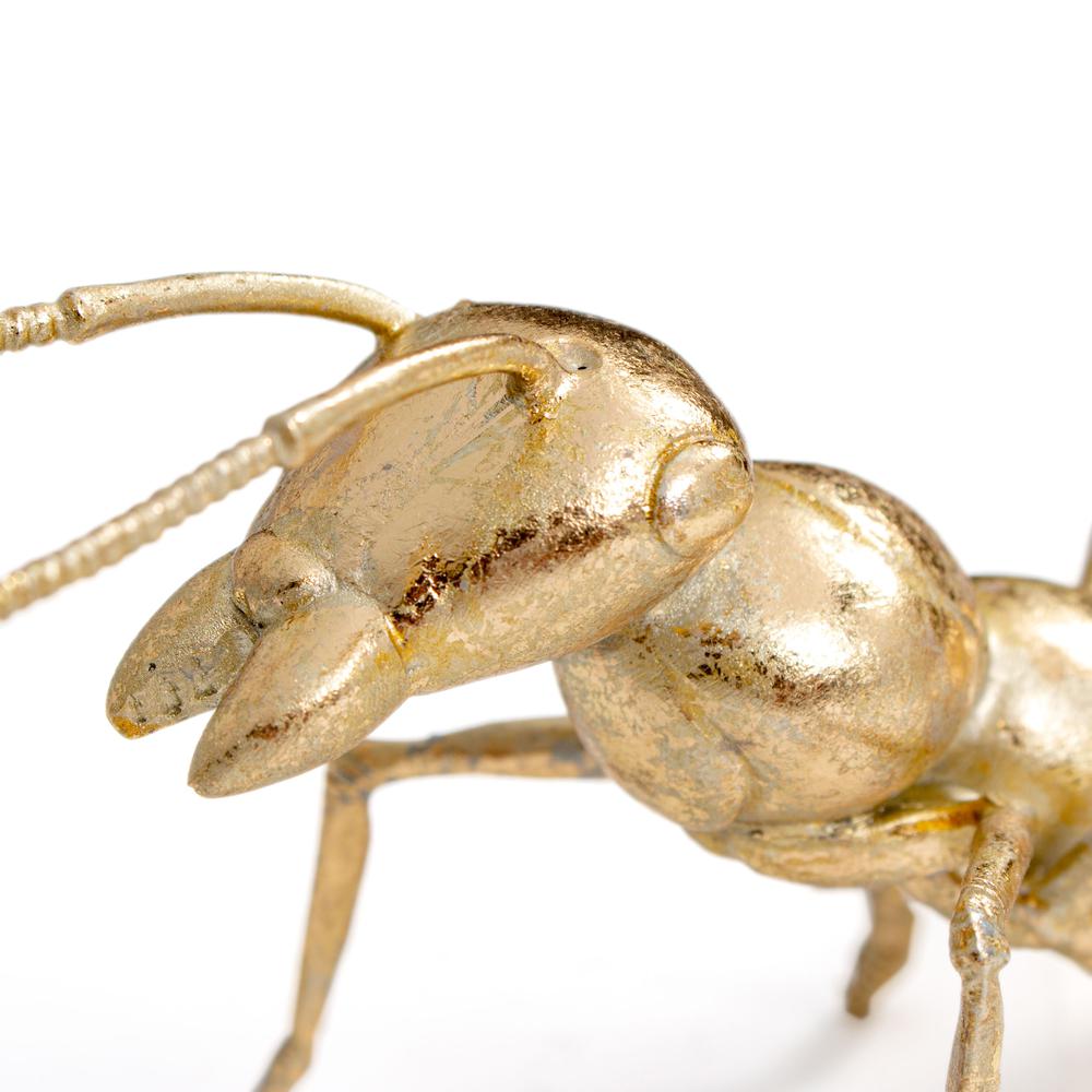 Gold Ant Polystone Sculpture. Picture 4
