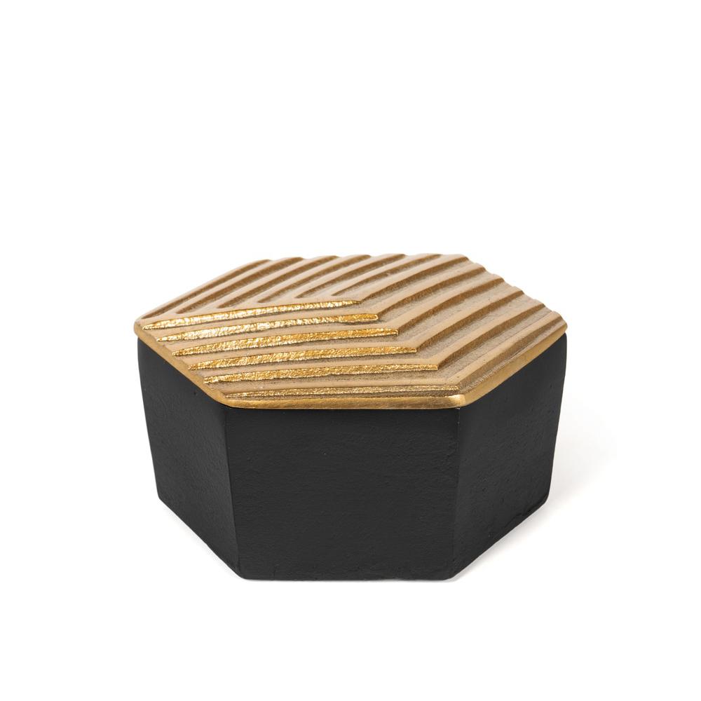 Mahira Decorative Metal Box, Small. Picture 1