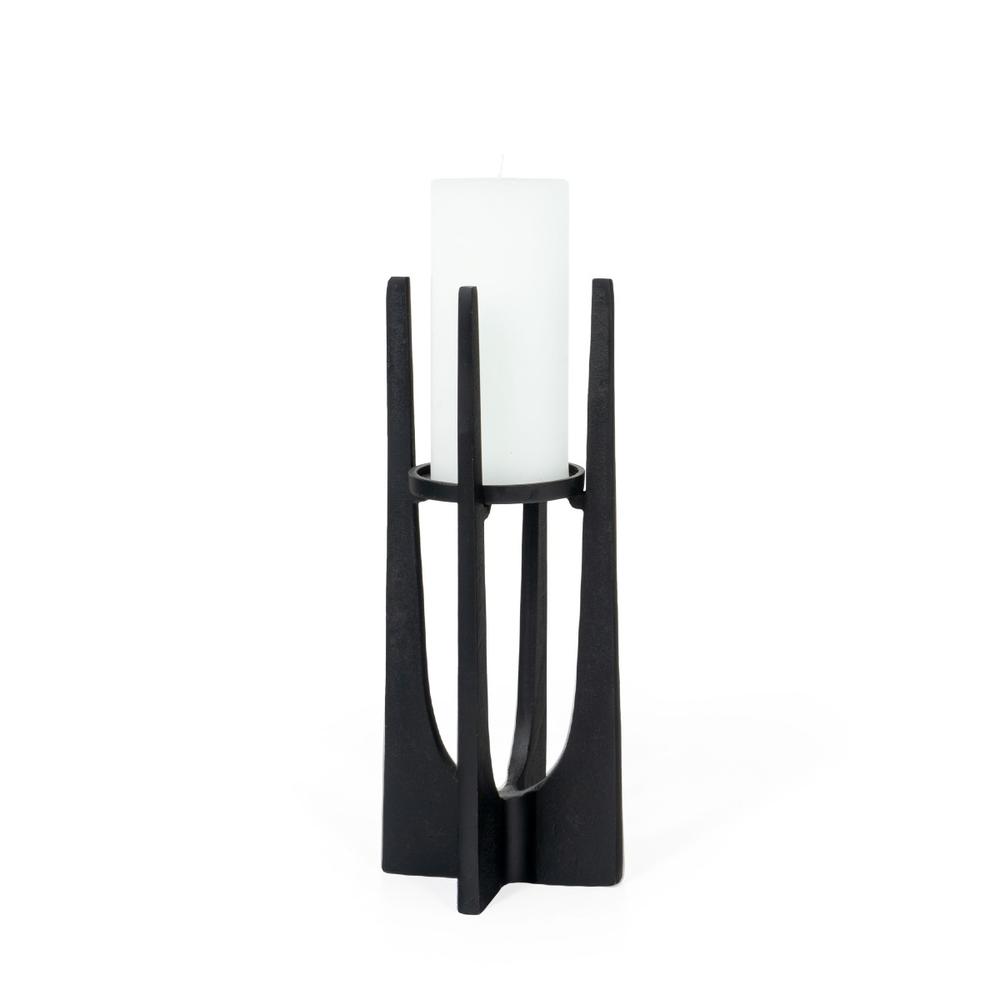 Sanders Candle Holder, Small Black. Picture 1