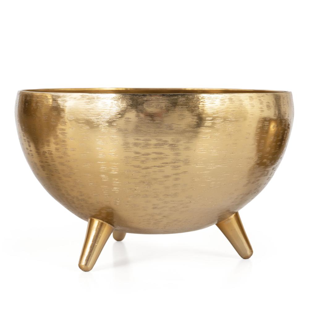 Yasmeen Gold Metal Planter Bowls, Set of 3. Picture 3