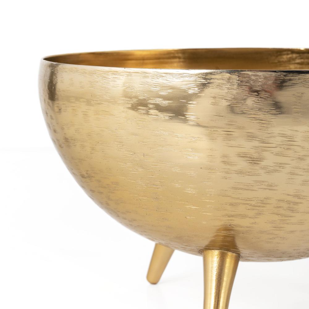 Yasmeen Gold Metal Planter Bowls, Set of 3. Picture 4