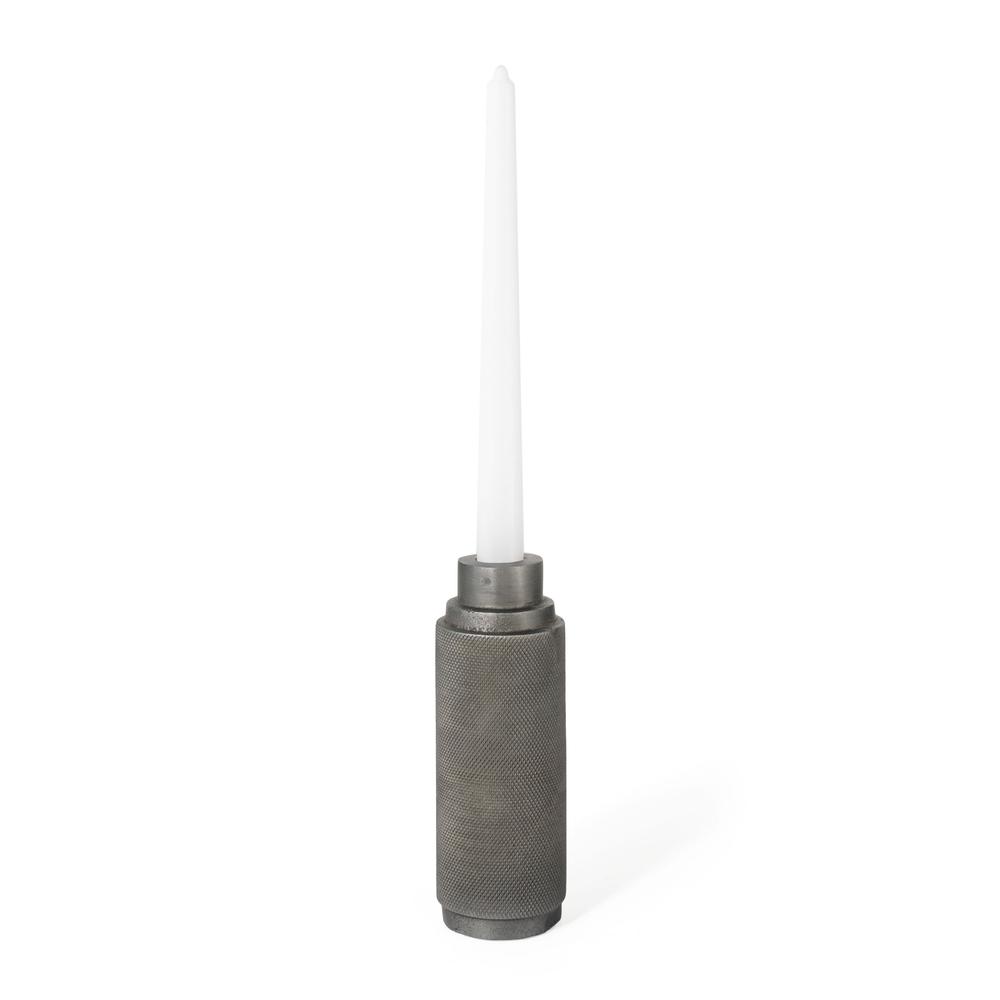 Foster Candle Holder, Large Grey. Picture 1