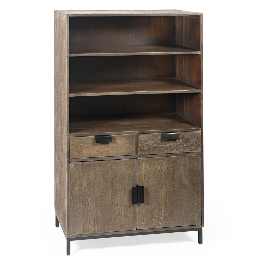 Samuel 55" High Wood Accent Cabinet. Picture 1