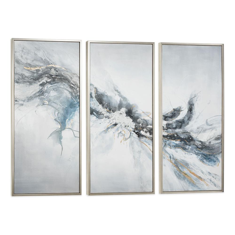 Mystic Mistral, Hand Painted Triptych Canvas, Set of 3. Picture 1