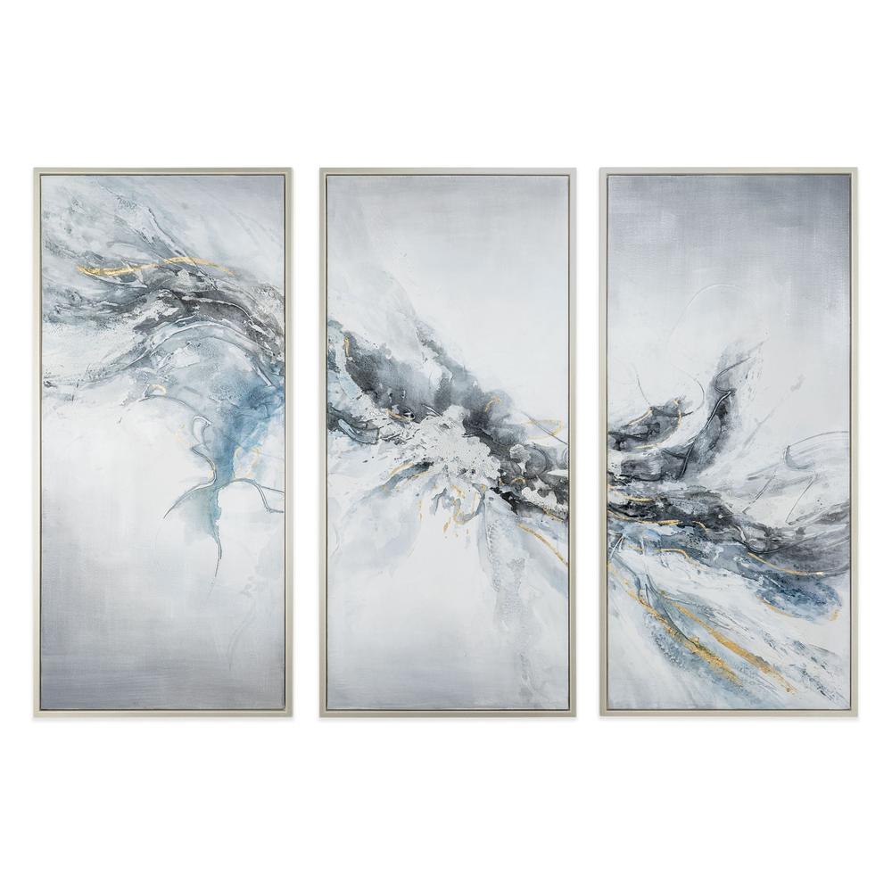 Mystic Mistral, Hand Painted Triptych Canvas, Set of 3. Picture 2