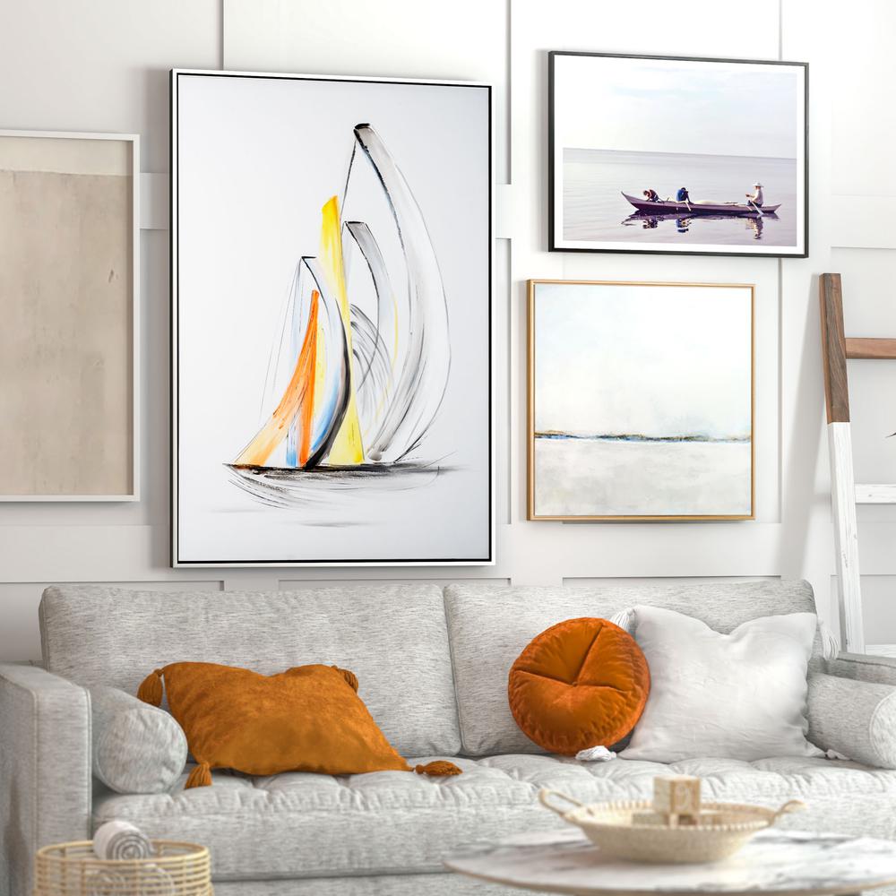 Schooner Winds II, Hand Painted Framed Canvas. Picture 10