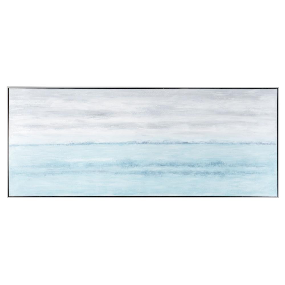 Blue Horizon, Hand Painted Framed Canvas. Picture 2
