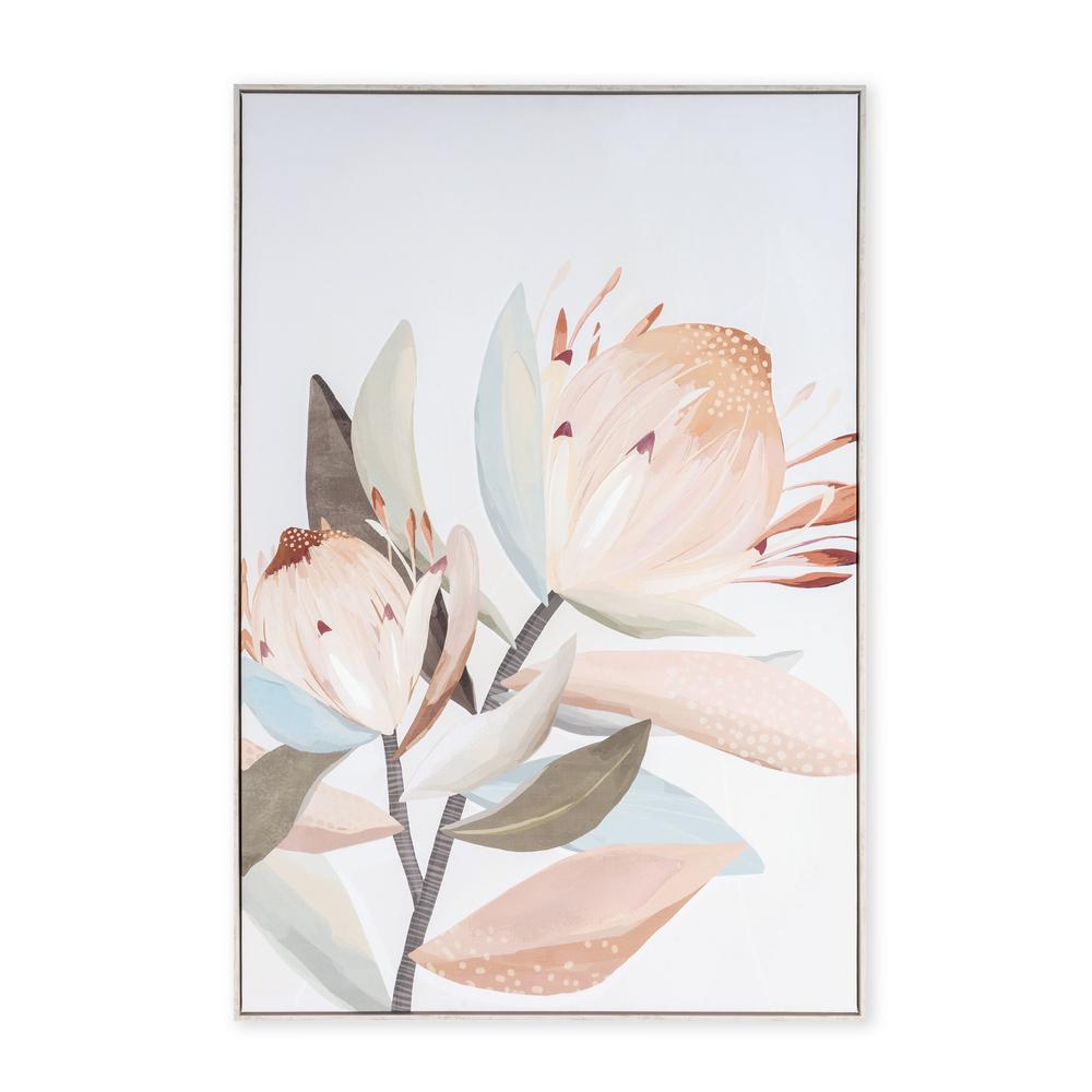 Pastel Petal Harmony I, Hand Painted Giclee. Picture 2