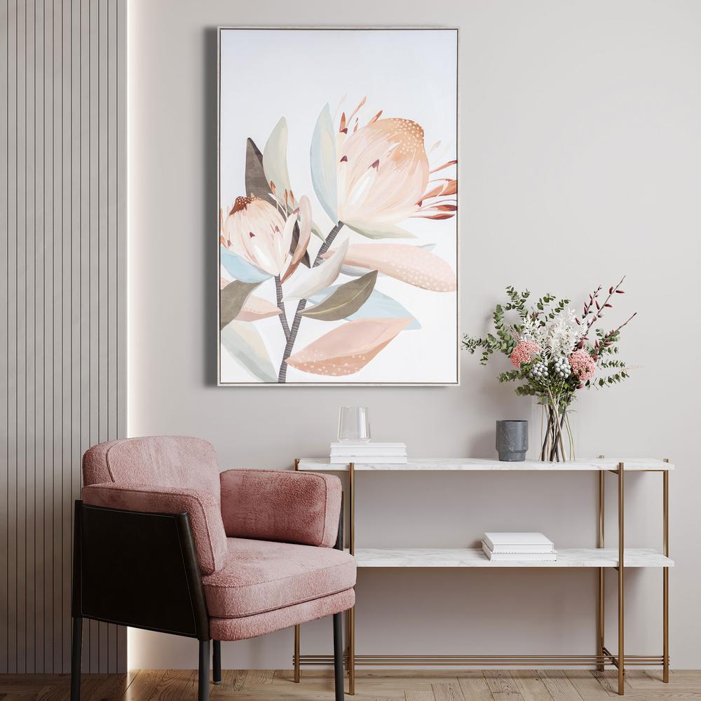 Pastel Petal Harmony I, Hand Painted Giclee. Picture 8