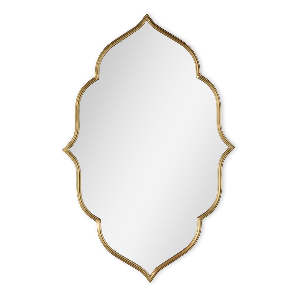 Evangeline Gold Metal Wall Mirror. Picture 2