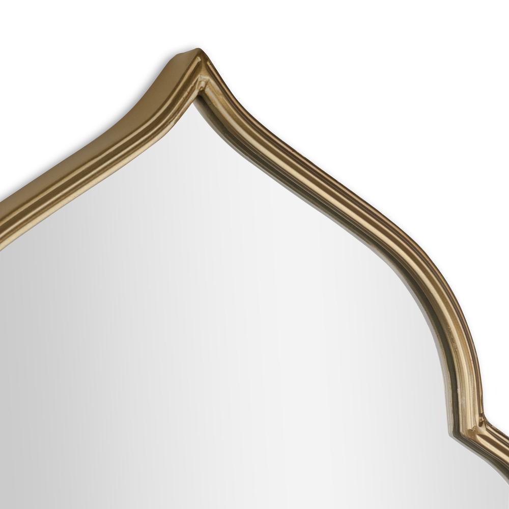 Evangeline Gold Metal Wall Mirror. Picture 3