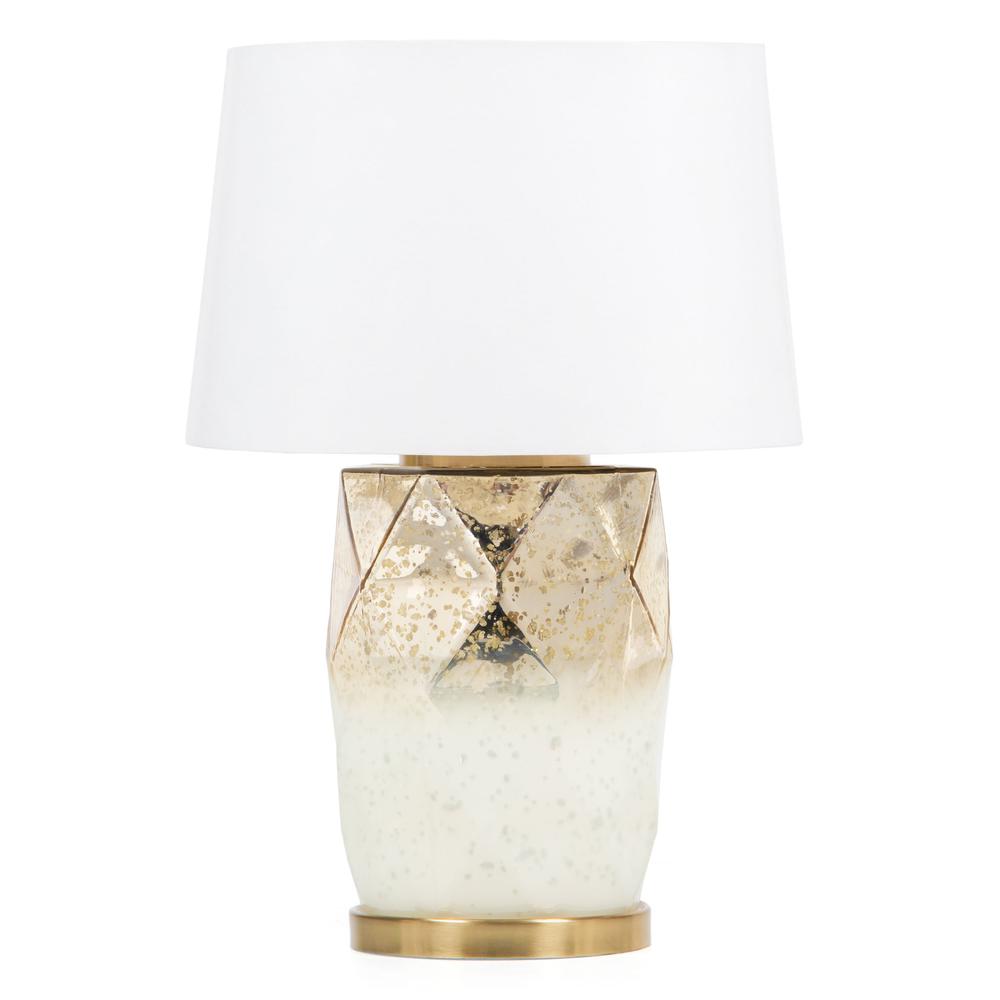 Lavinia 22" Gold Glass Table Lamp. Picture 1