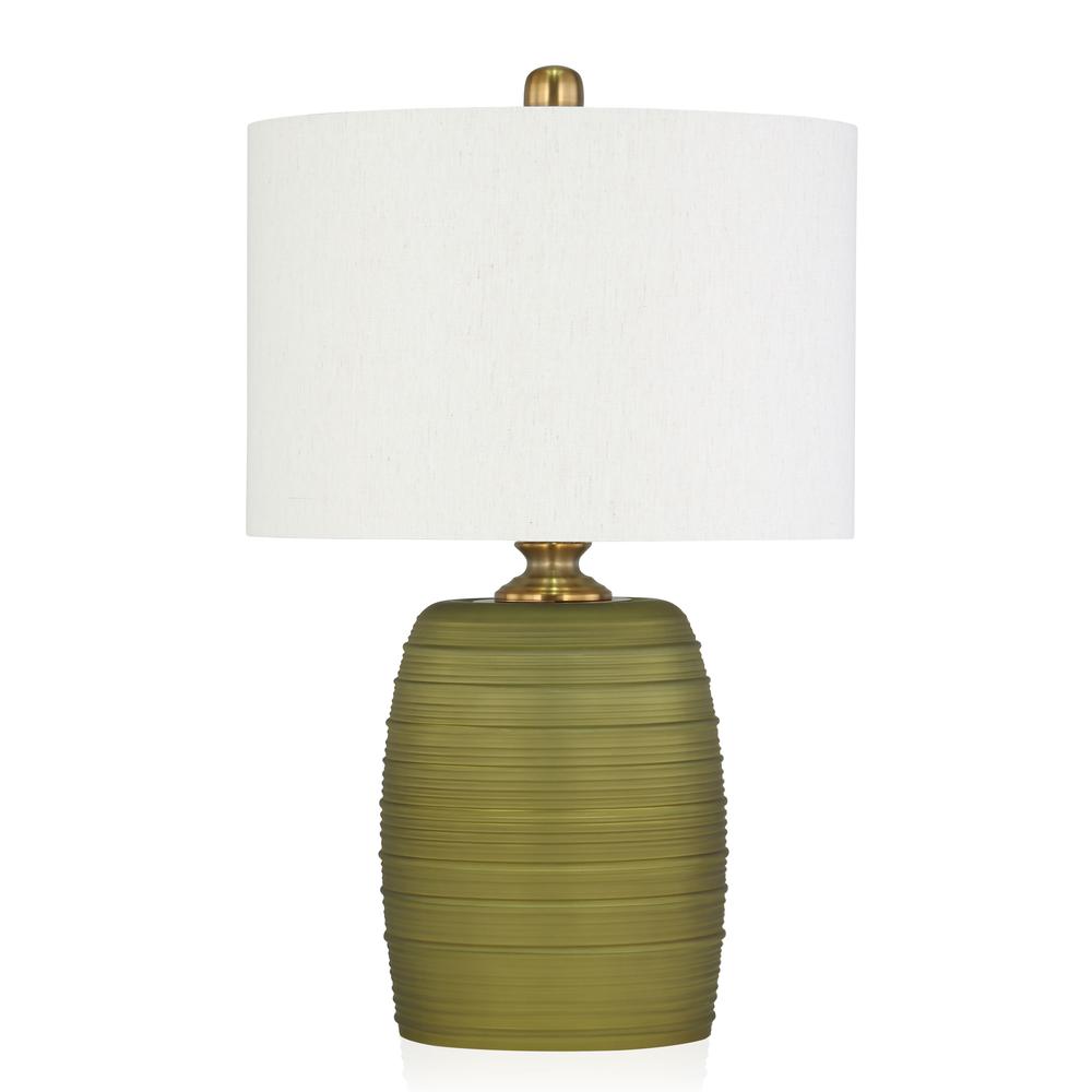 Fiona 24" Green Glass Table Lamp. Picture 2