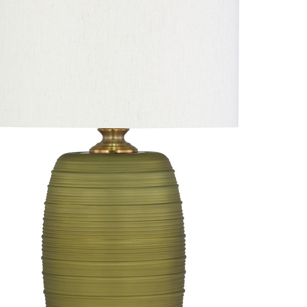 Fiona 24" Green Glass Table Lamp. Picture 3