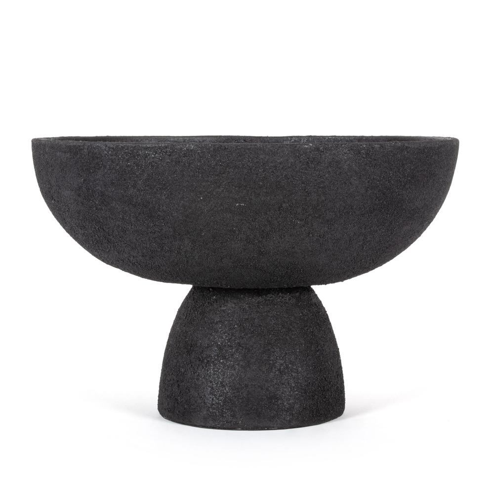 Fennec Pedestal Bowl, Large Black. Picture 1