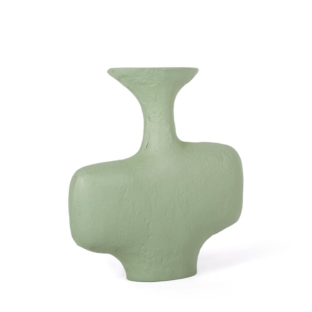 Hollis Decorative Metal Table Vase, Small Green. Picture 1