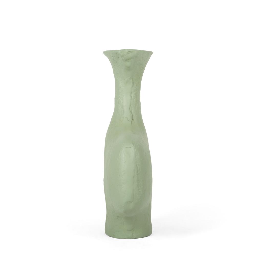 Hollis Decorative Metal Table Vase, Small Green. Picture 2