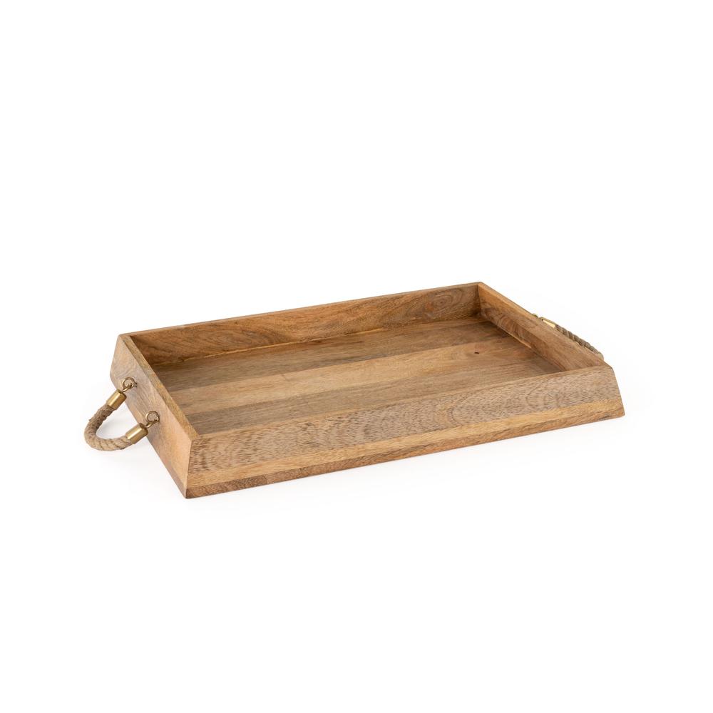 Caydence Rectangle Wood Trays, Set of 2. Picture 6