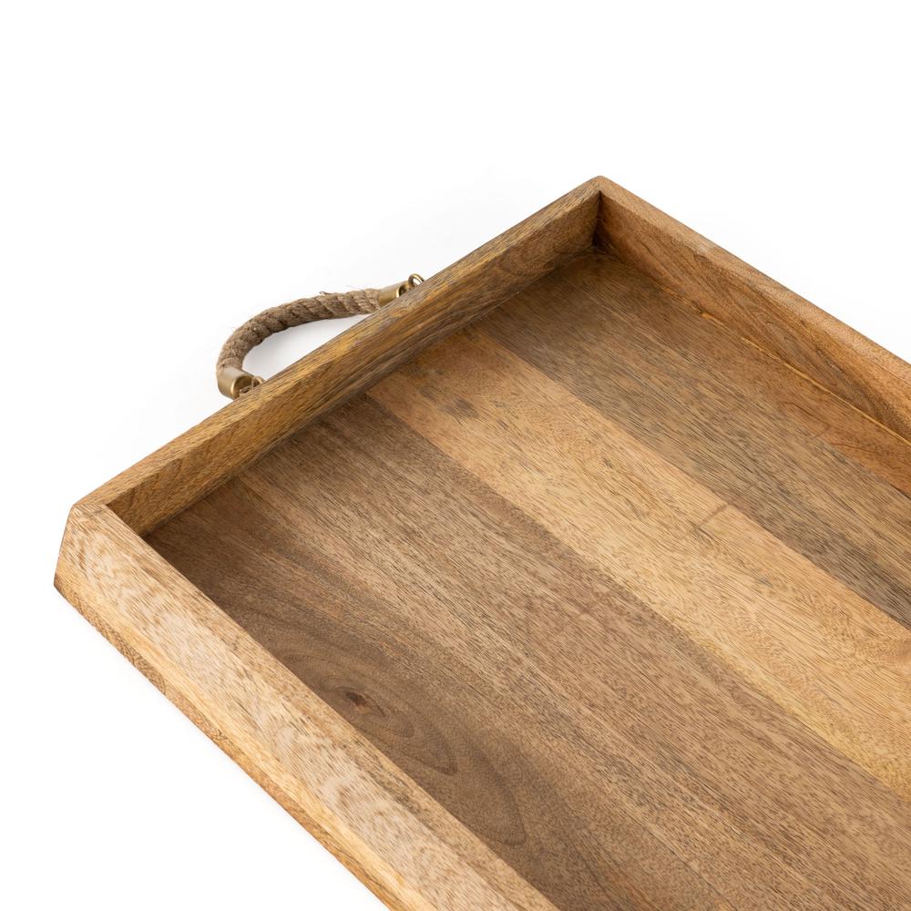 Caydence Rectangle Wood Trays, Set of 2. Picture 8