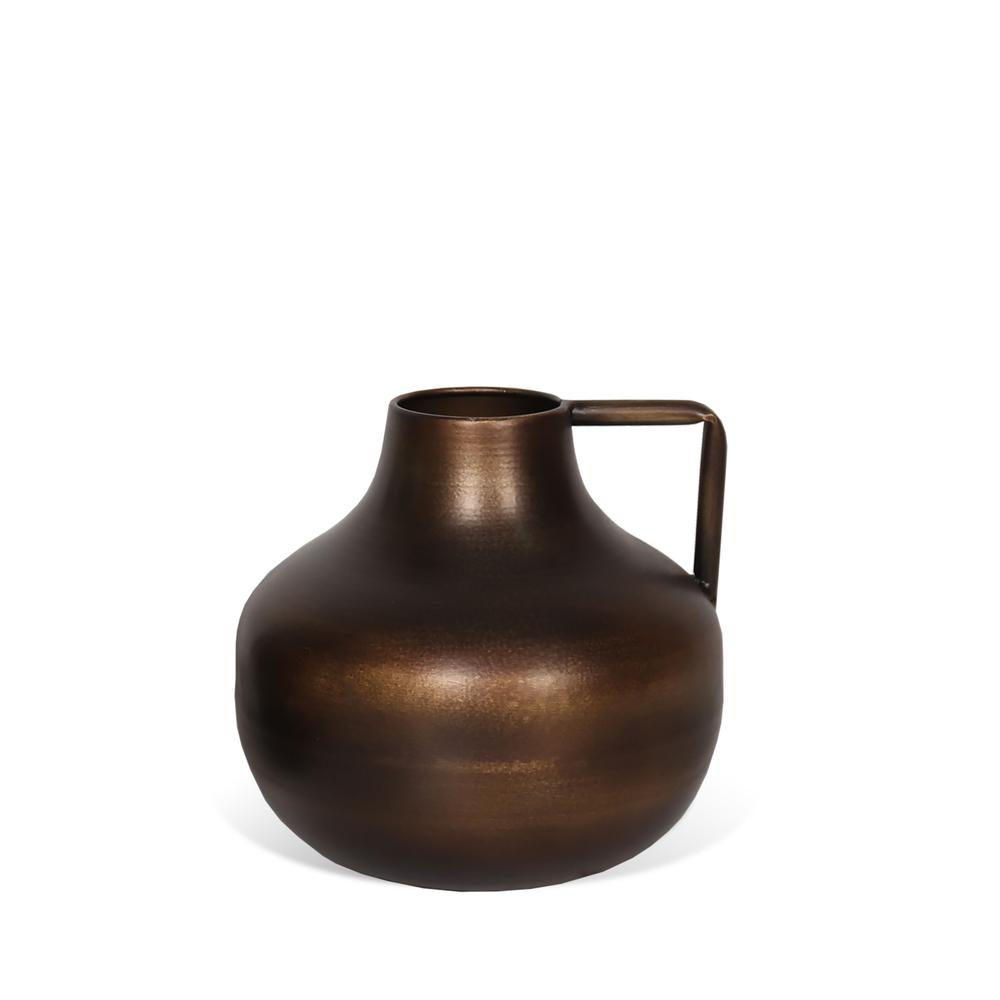Norris 7" Bronze Metal Table Vase. Picture 1