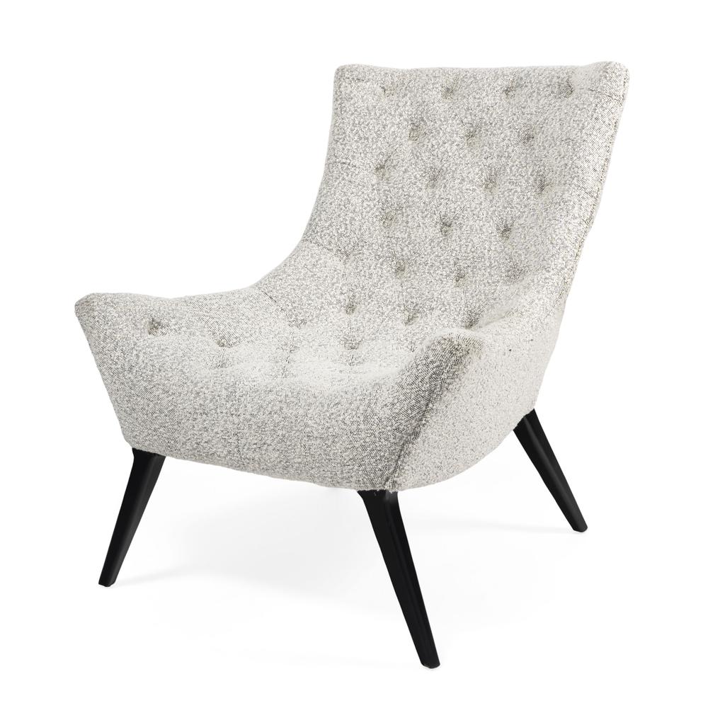 Gabor, Tufted Grey Accent Chair. Picture 1