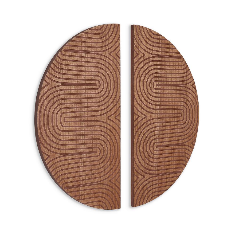 Dane Wood Wall Decor, Set of 2. Picture 1