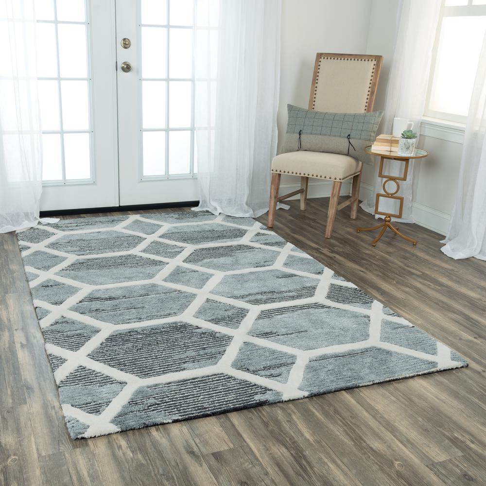 Honey Gray 8'6"X11'6" Hand-Tufted Rug- 001102. Picture 6