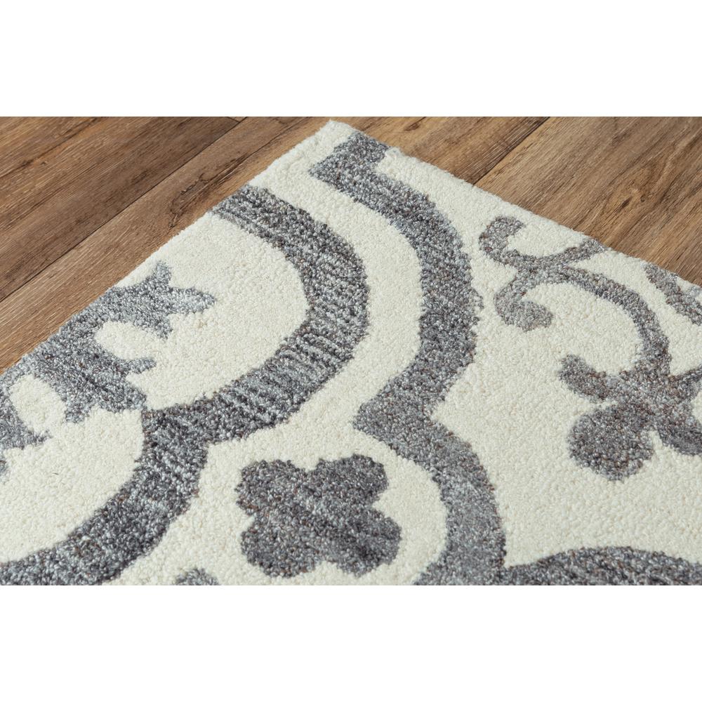 Hand Tufted Cut & Loop Pile Wool/ Recycled Polyester Rug, 8'6" x 11'6". Picture 9