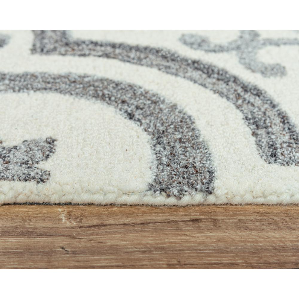 Hand Tufted Cut & Loop Pile Wool/ Recycled Polyester Rug, 8'6" x 11'6". Picture 11