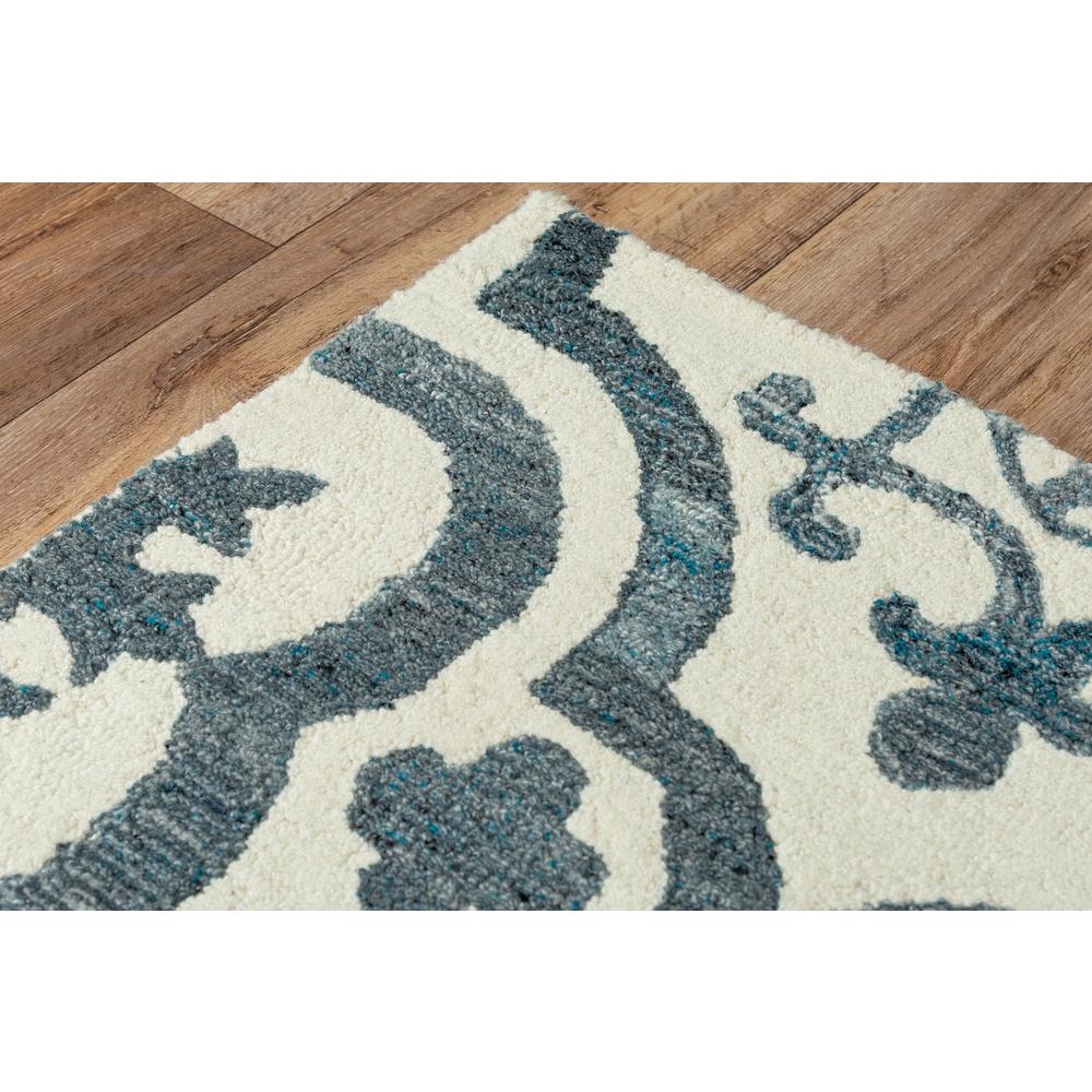 Hand Tufted Cut & Loop Pile Wool/ Recycled Polyester Rug, 8'6" x 11'6". Picture 9