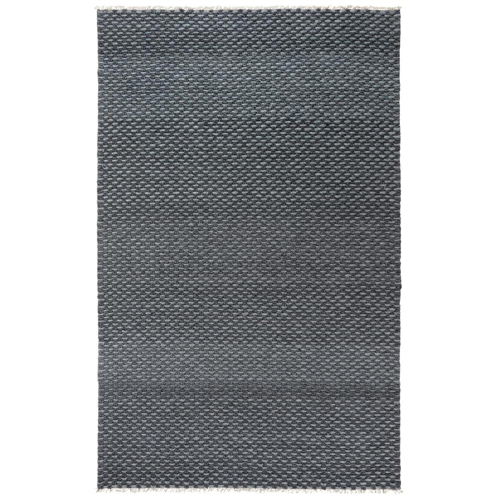 Hand Woven Flat Weave Pile Wool/ Polyester Rug, 5' x 7'6". Picture 1