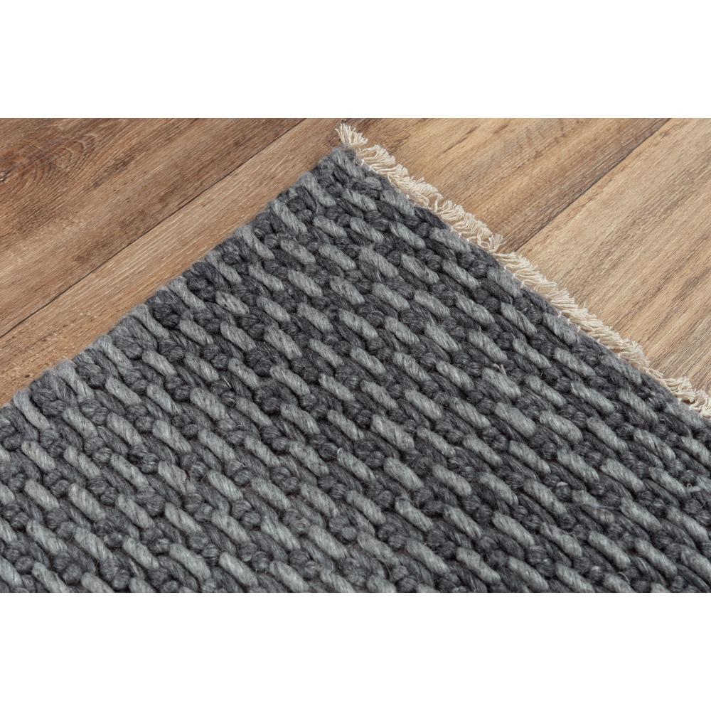 Hand Woven Flat Weave Pile Wool/ Polyester Rug, 5' x 7'6". Picture 5
