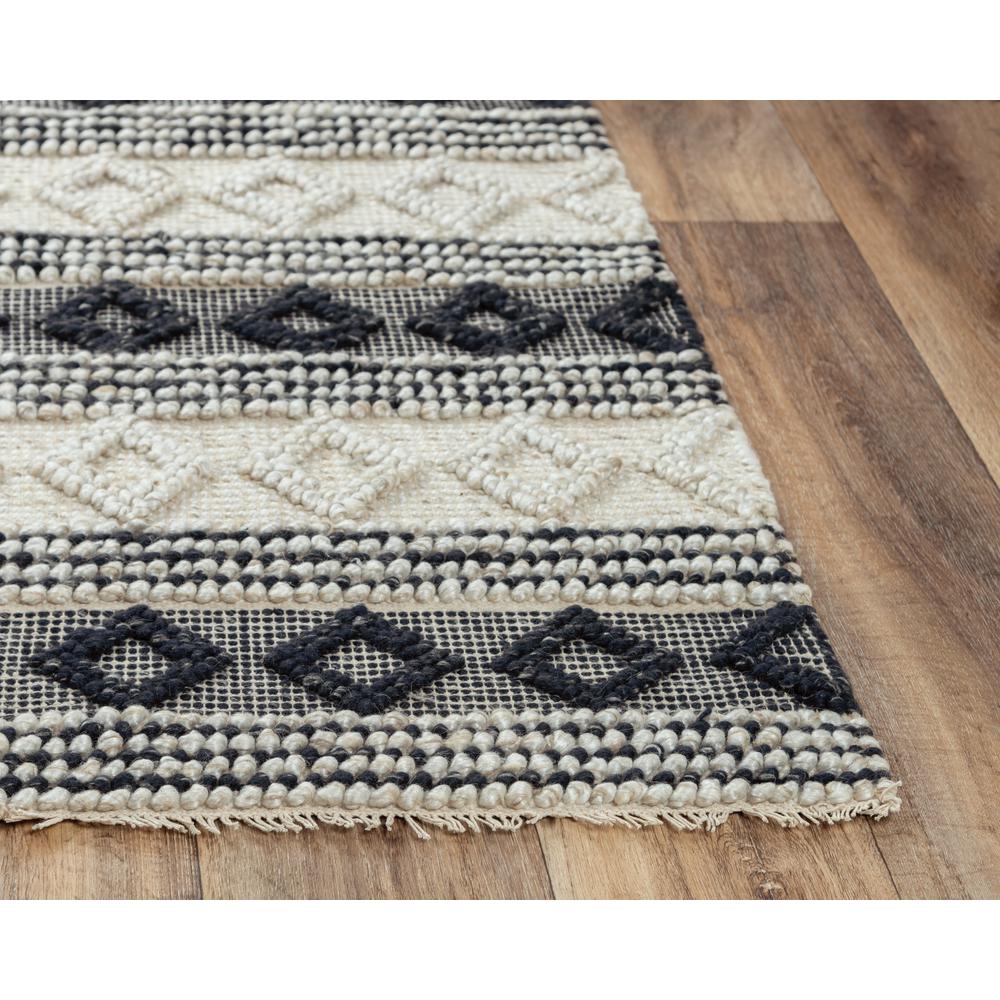 Hand Woven Flat Weave Pile Wool/ Polyester Rug, 8'6" x 11'6". Picture 2