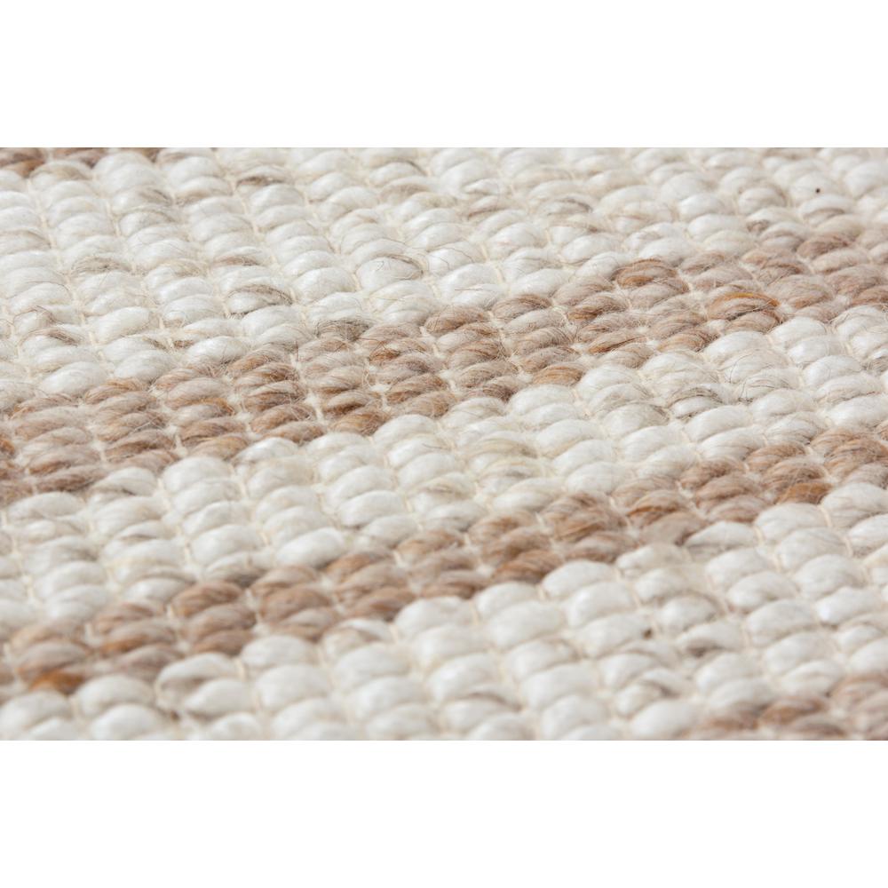 Hand Woven Flat Weave Pile Wool/ Polyester Rug, 5' x 7'6". Picture 4