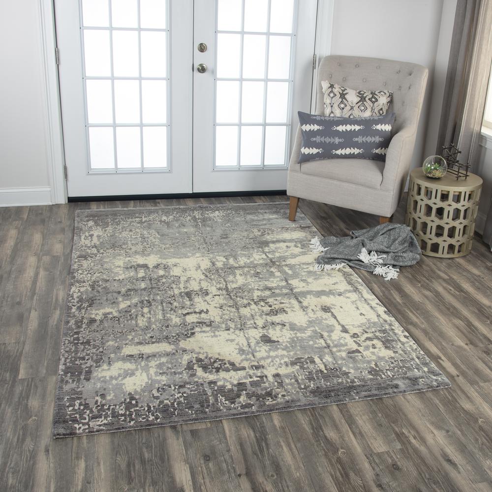 Radiant Gray 10' x 13' Hybrid Rug- 004110. Picture 7