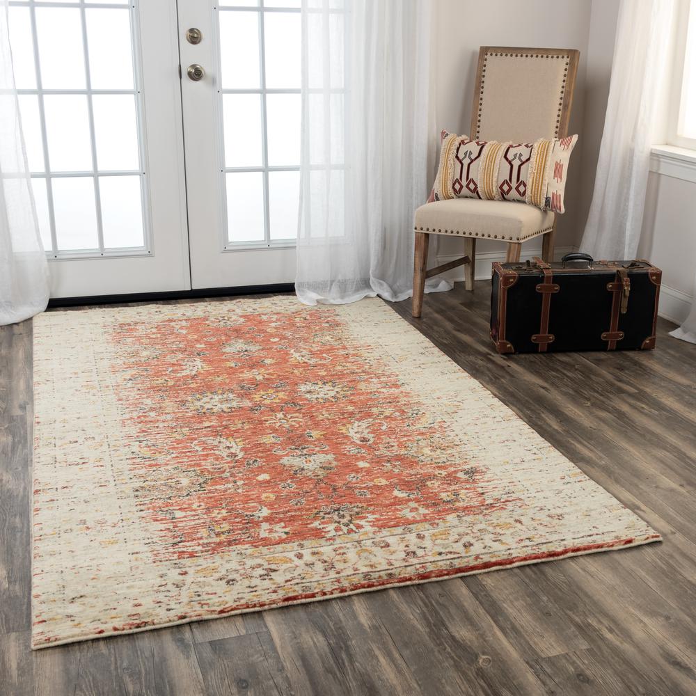 Infinity Red 10' x 13' Hybrid  Rug- 008103. Picture 6