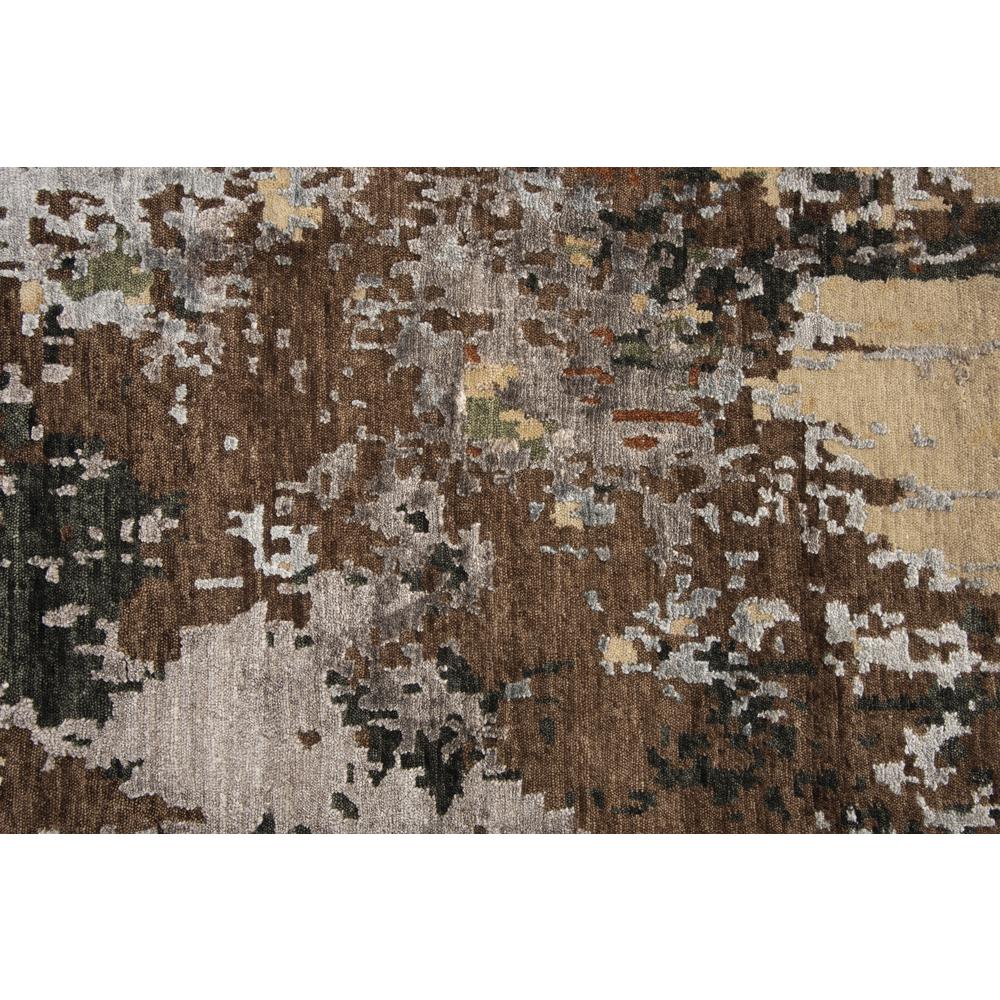 Hand Knotted Cut Pile Wool/ Viscose Rug, 10' x 14'. Picture 10