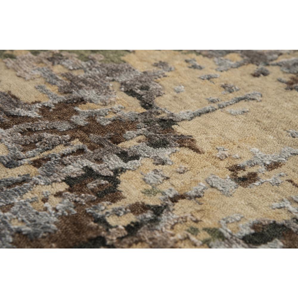 Hand Knotted Cut Pile Wool/ Viscose Rug, 10' x 14'. Picture 11