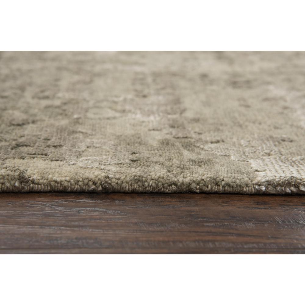 Hand Knotted Cut Pile Wool/ Viscose Rug, 10' x 14'. Picture 6