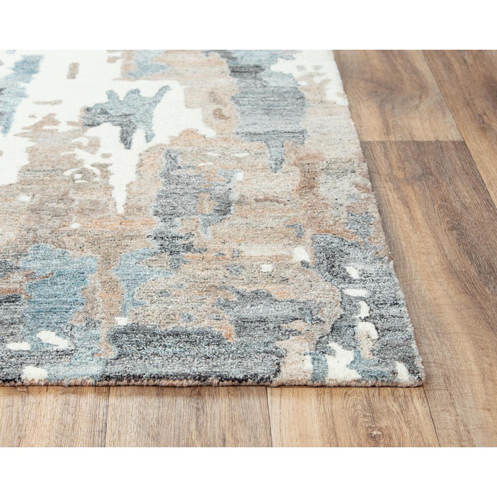 Hand Tufted Cut Pile Wool/ Polyester Rug, 5' x 7'6". Picture 3