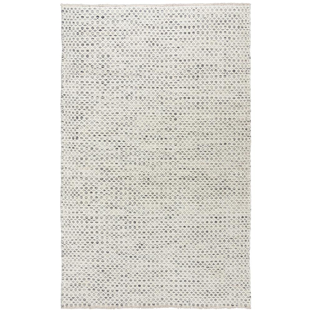 Hand Woven Loop Pile Wool Rug, 5' x 7'6". Picture 1