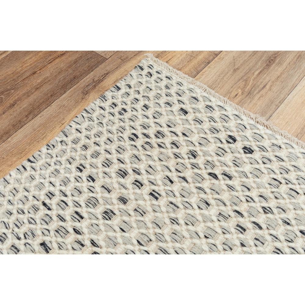 Hand Woven Loop Pile Wool Rug, 5' x 7'6". Picture 5