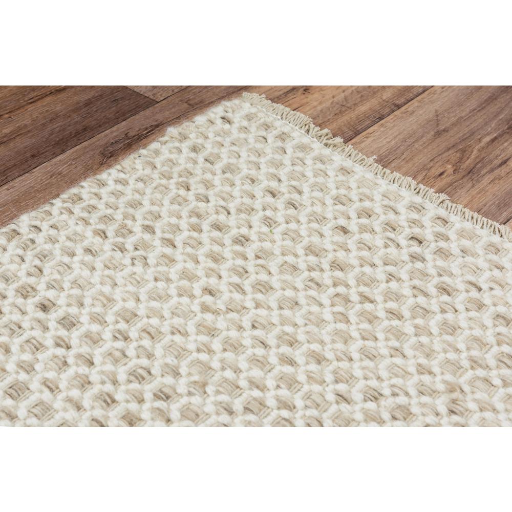 Hand Woven Loop Pile Wool Rug, 5' x 7'6". Picture 5