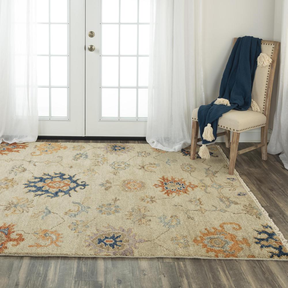 Hand Knotted Cut Pile Wool Rug, 10' x 14'. Picture 2
