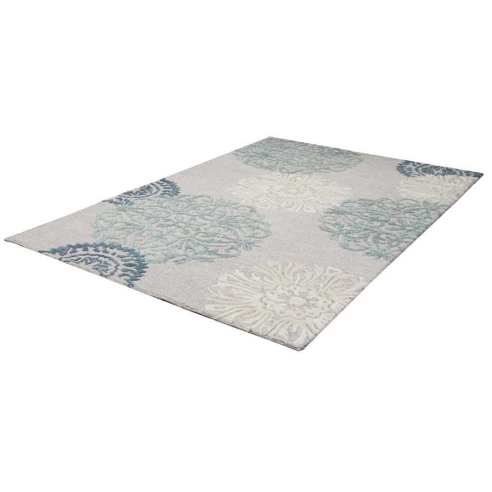 Charming Blue 3' x 5' Hand-Tufted Rug- CM1003. Picture 9