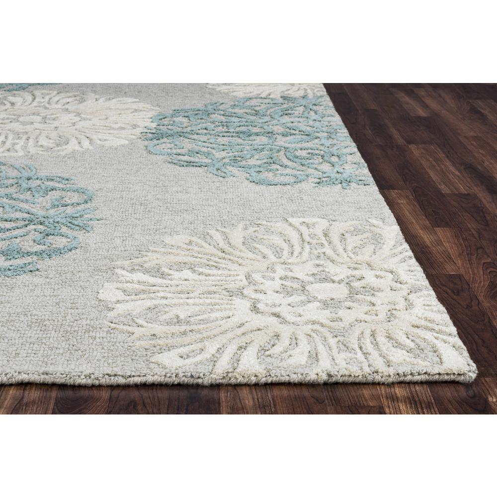 Charming Blue 3' x 5' Hand-Tufted Rug- CM1003. Picture 2