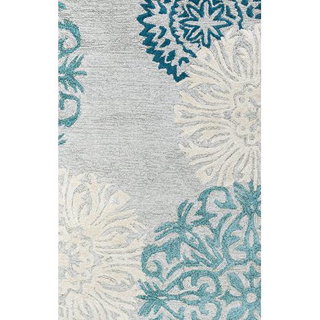 Charming Blue 3' x 5' Hand-Tufted Rug- CM1003. Picture 11